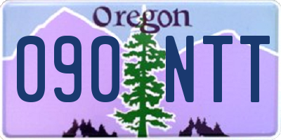 OR license plate 090NTT