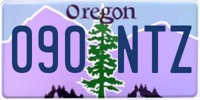 OR license plate 090NTZ