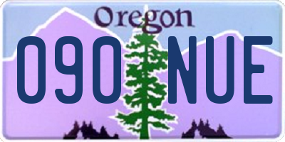 OR license plate 090NUE