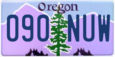 OR license plate 090NUW