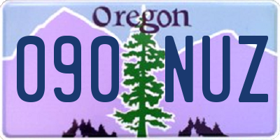 OR license plate 090NUZ