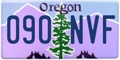 OR license plate 090NVF