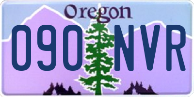 OR license plate 090NVR