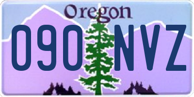 OR license plate 090NVZ