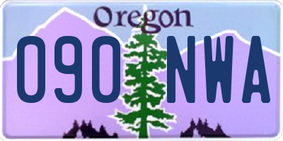 OR license plate 090NWA