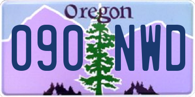 OR license plate 090NWD