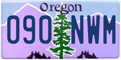 OR license plate 090NWM