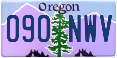 OR license plate 090NWV