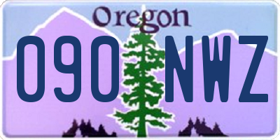 OR license plate 090NWZ