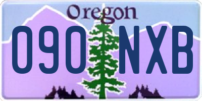 OR license plate 090NXB