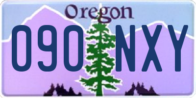 OR license plate 090NXY