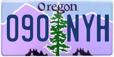 OR license plate 090NYH