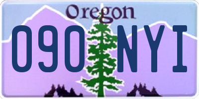 OR license plate 090NYI