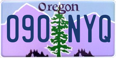 OR license plate 090NYQ