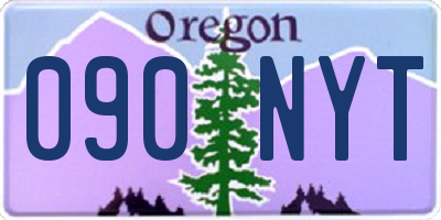 OR license plate 090NYT