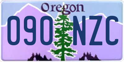 OR license plate 090NZC