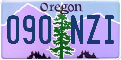 OR license plate 090NZI