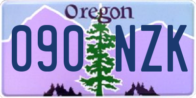 OR license plate 090NZK