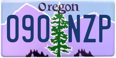 OR license plate 090NZP