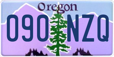 OR license plate 090NZQ