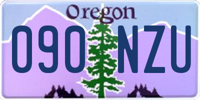 OR license plate 090NZU