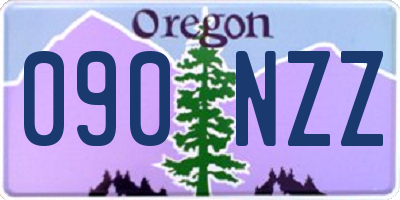 OR license plate 090NZZ