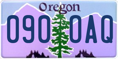 OR license plate 090OAQ