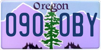 OR license plate 090OBY