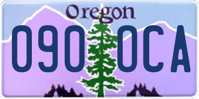 OR license plate 090OCA