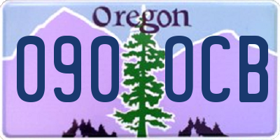 OR license plate 090OCB