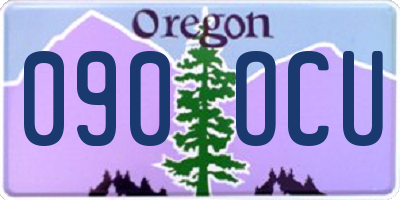 OR license plate 090OCU