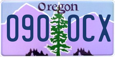 OR license plate 090OCX