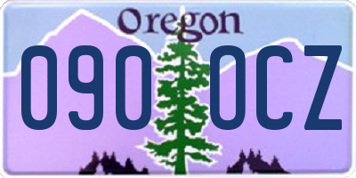 OR license plate 090OCZ