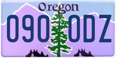 OR license plate 090ODZ