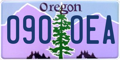 OR license plate 090OEA