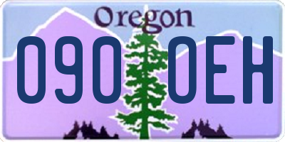 OR license plate 090OEH