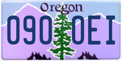 OR license plate 090OEI