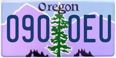 OR license plate 090OEU