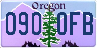 OR license plate 090OFB