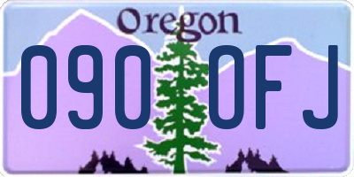 OR license plate 090OFJ