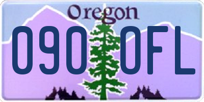 OR license plate 090OFL