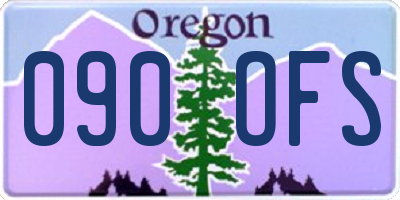 OR license plate 090OFS