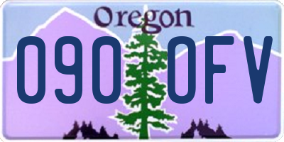OR license plate 090OFV
