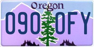 OR license plate 090OFY