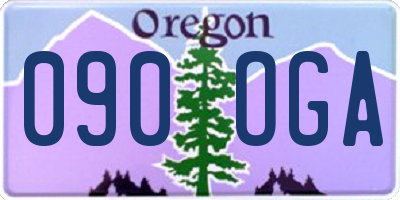 OR license plate 090OGA