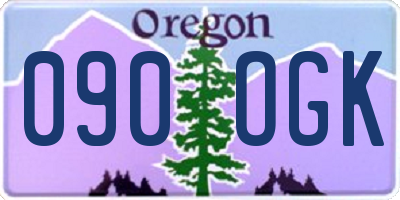 OR license plate 090OGK