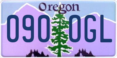 OR license plate 090OGL