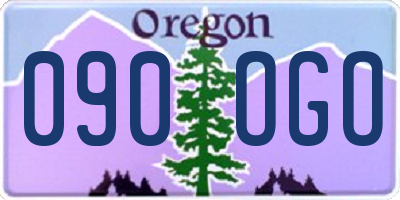 OR license plate 090OGO
