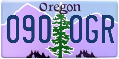 OR license plate 090OGR