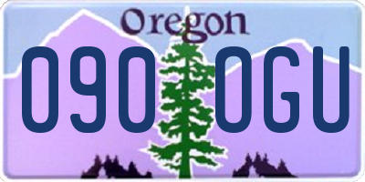 OR license plate 090OGU